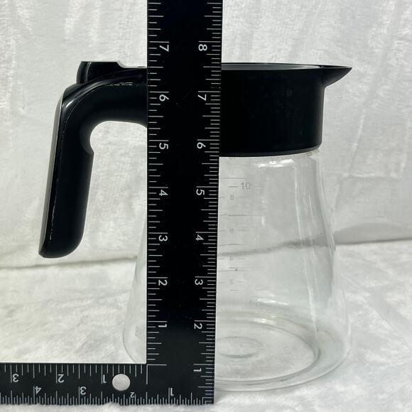 Braun KF901AN KF9050BK Glass Carafe 10-Cup Replacement Part with Black Lid - Picture 7 of 12